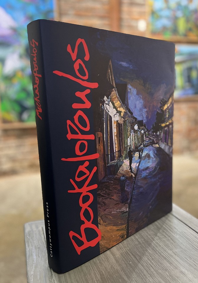 James Michalopoulos, Bookalopoulos: The Culture of Celebration
book, 15 x 13 x 2 in.
We are pleased to announce the release of James' latest book, an expansive monograph presenting the paintings of the region's most celebrated living artist. This Book highlights over five hundred works, weaving the narrative of Michalopoulos' life with paint. 
$100