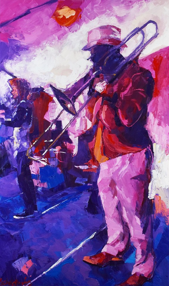 James Michalopoulos, Lotion for Emotion
Oil on Canvas, 60 x 36 in.
This work is currently on display at the Jazz Museum in New Orleans as a part of the "From the Fat Man to Mahalia: James Michalopoulosâ€™ Music Paintings at the New Orleans Jazz Museum" Exhibition.
$23,200