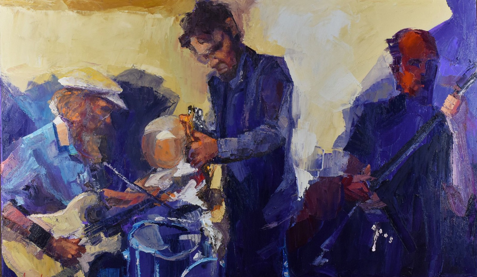 James Michalopoulos, Driving It Home
Oil on Canvas, 36 x 60 in.
This work is currently on display at the Jazz Museum in New Orleans as a part of the "From the Fat Man to Mahalia: James Michalopoulosâ€™ Music Paintings at the New Orleans Jazz Museum" Exhibition.
$23,000